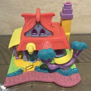 Vtg Polly Pocket Light Up Kitty House 1994 Bluebird Toys Lights WORKS No Figures